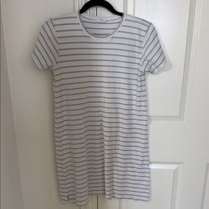 LAKE White and Blue Pima Nightgown